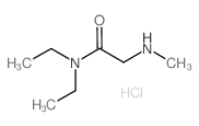 N,N-DIETHYL-2-METHYLAMINO-ACETAMIDE HCL Structure