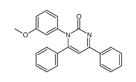 1-(m-methoxyphenyl)-4,6-diphenylpyrimidin-2(1H)-one结构式