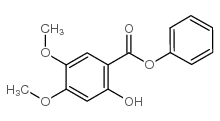 Phenyl 2-hydroxy-4,5-dimethoxybenzoate structure