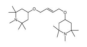 1,2,2,6,6-pentamethyl-4-[4-(1,2,2,6,6-pentamethylpiperidin-4-yl)oxybut-2-enoxy]piperidine Structure