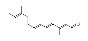 3,7,10,11-tetramethyldodeca-2,4,6,8,10-pentaenal Structure