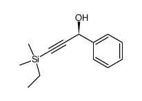 (S)-1-phenyl-3-dimethyl(ethyl)silyl-2-propyn-1-ol结构式