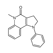 1,2,3,4-Tetrahydro-1-methyl-5-phenyl-pyrrolo<3,2-c>chinolin-2-on结构式