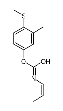 (3-methyl-4-methylsulfanylphenyl) N-prop-1-enylcarbamate结构式