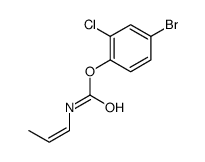 (4-bromo-2-chlorophenyl) N-prop-1-enylcarbamate结构式