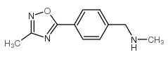 N-甲基-[4-(3-甲基-1,2,4-噁二唑-5-基)苯基]甲胺结构式
