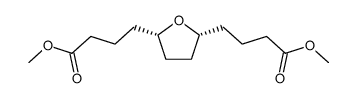 4-[(2R,5S)-5-(3-Methoxycarbonyl-propyl)-tetrahydro-furan-2-yl]-butyric acid methyl ester结构式