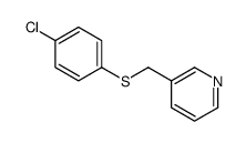 3-[(4-chlorophenyl)sulfanylmethyl]pyridine结构式