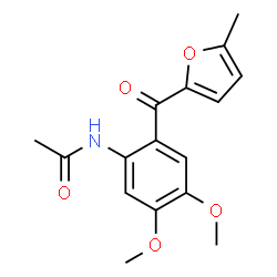 N-[4,5-DIMETHOXY-2-(5-METHYL-FURAN-2-CARBONYL)-PHENYL]-ACETAMIDE结构式