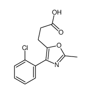 3-[4-(2-chlorophenyl)-2-methyl-1,3-oxazol-5-yl]propanoic acid Structure