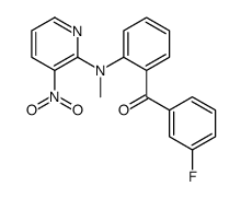 (3-fluorophenyl)-[2-[methyl-(3-nitropyridin-2-yl)amino]phenyl]methanone Structure