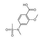 2-methoxy-4-[methyl(methylsulfonyl)amino]benzoic acid Structure