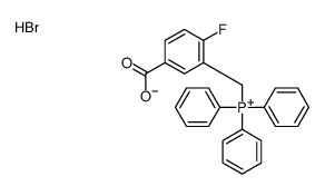 (5-carboxy-2-fluorophenyl)methyl-triphenylphosphanium,bromide结构式