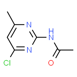 N-(4-chloro-6-methyl-pyrimidin-2-yl)-acetamide结构式