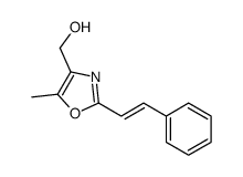 [5-methyl-2-(2-phenylethenyl)-1,3-oxazol-4-yl]methanol结构式