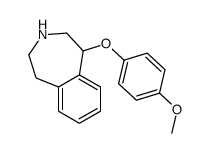 5-(4-methoxyphenoxy)-2,3,4,5-tetrahydro-1H-3-benzazepine结构式