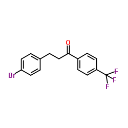 3-(4-Bromophenyl)-1-[4-(trifluoromethyl)phenyl]-1-propanone Structure