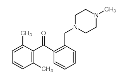 2,6-DIMETHYL-2'-(4-METHYLPIPERAZINOMETHYL) BENZOPHENONE结构式