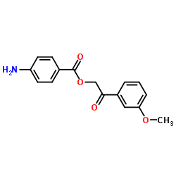 2-(3-Methoxyphenyl)-2-oxoethyl 4-aminobenzoate Structure
