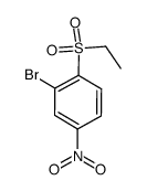 2-bromo-1-(ethylsulfonyl)-4-nitrobenzene结构式