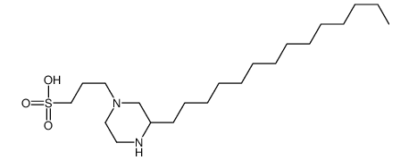 3-(3-tetradecylpiperazin-1-yl)propane-1-sulfonic acid Structure