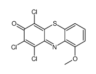 1,2,4-trichloro-9-methoxyphenothiazin-3-one Structure