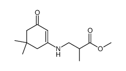 N-(5,5-dimethyl-3-oxocyclohex-1-enyl)-2-methyl-β-alanine methyl ester结构式