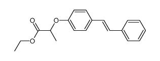 2-[4-((E)-Styryl)-phenoxy]-propionic acid ethyl ester Structure