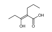 3-hydroxy-2-propylpent-2-enoic acid Structure