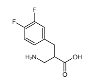 2-(aminomethyl)-3-(3,4-difluorophenyl)propanoic acid结构式