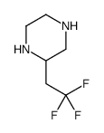 2-(2,2,2-trifluoroethyl)piperazine结构式