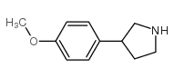 3-(4-methoxyphenyl)pyrrolidine Structure