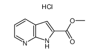 methyl 1H-pyrrolo[2,3-b]pyridine-2-carboxylate hydrochloride Structure