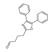 2-(4-oxobutyl)-4,5-diphenyloxazole Structure
