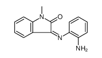 2H-Indol-2-one, 3-[(2-aminophenyl)imino]-1,3-dihydro-1-methyl-结构式