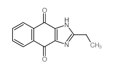 2-ethyl-1H-benzo[f]benzimidazole-4,9-dione结构式