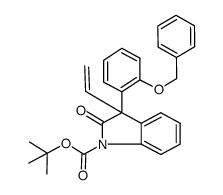 tert-butyl 3-(2-(benzyloxy)phenyl)-2-oxo-3-vinylindoline-1-carboxylate结构式