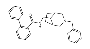 N-[(3-benzyl-3-azabicyclo[3.2.1]oct-8-yl)methyl]biphenyl-2-carboxamide结构式