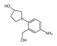 (3R)-1-[4-amino-2-(hydroxymethyl)phenyl]pyrrolidin-3-ol Structure