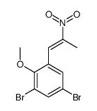 1,5-dibromo-2-methoxy-3-(2-nitroprop-1-enyl)benzene结构式