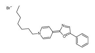 2-(1-heptylpyridin-1-ium-4-yl)-5-phenyl-1,3-oxazole,bromide结构式