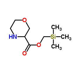 (Trimethylsilyl)methyl 3-morpholinecarboxylate结构式