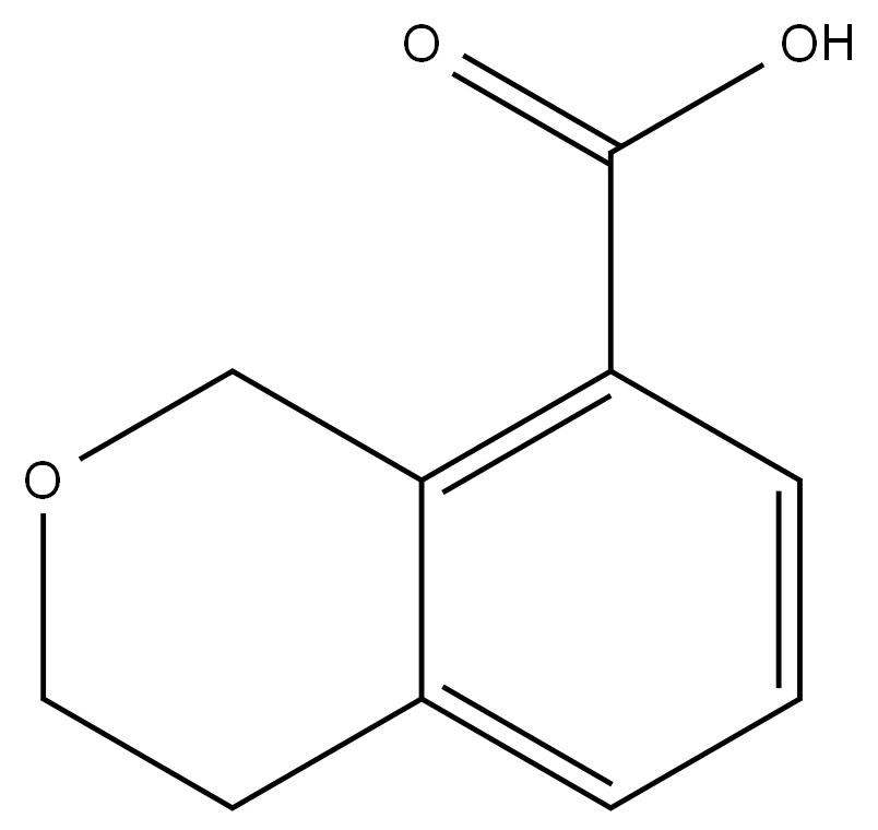 3,4-Dihydro-1H-2-benzopyran-8-carboxylic acid Structure