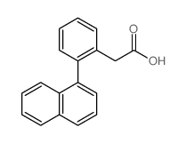 2-(2-naphthalen-1-ylphenyl)acetic acid结构式