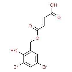mono(3,5-dibromosalicyl)fumarate structure