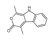 1,4-dimethylpyrano(3,4-b)indol-3-one Structure