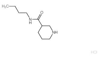 N-Butyl-3-piperidinecarboxamide hydrochloride结构式