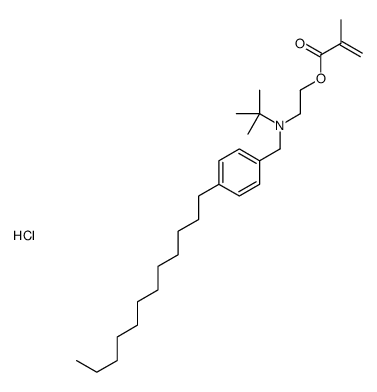 2-[(1,1-dimethylethyl)[(4-dodecylphenyl)methyl]amino]ethyl methacrylate hydrochloride结构式
