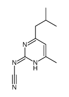 [4-methyl-6-(2-methylpropyl)pyrimidin-2-yl]cyanamide结构式