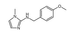 1H-Imidazol-2-amine, N-[(4-methoxyphenyl)methyl]-1-methyl结构式